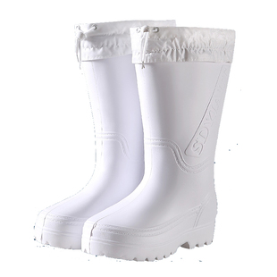 泡沫棉靴防滑水鞋棉靴子男防水水靴冬季加绒雨鞋加厚雨靴男款eva