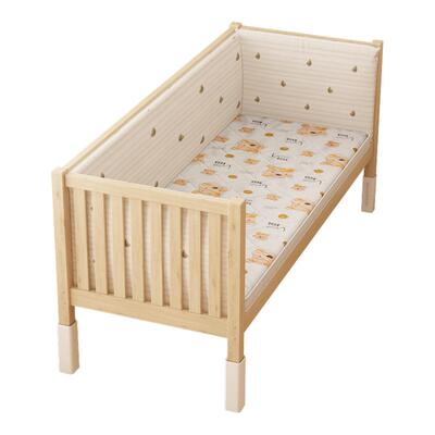 拼接床全实木婴儿床加高护栏男孩女孩儿童床可调节大人加宽延边床