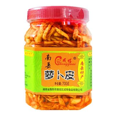 香辣萝卜条下饭菜好吃