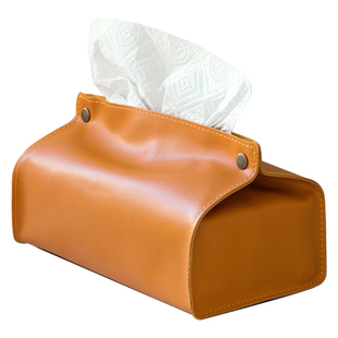 超大号北欧厨房皮质纸巾收纳盒擦手纸抽纸盒香港家用简约皮纸巾套