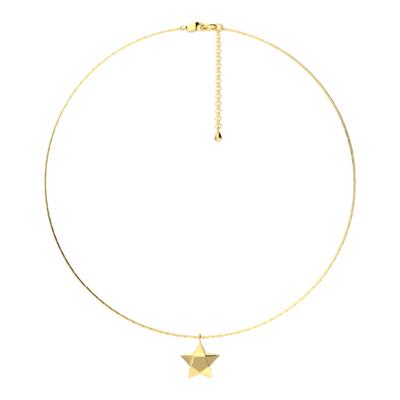 oddly折纸星星项链镀金吊坠