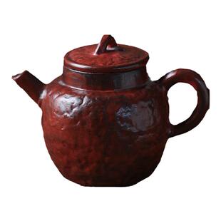 景德镇手捏复古茶壶陶瓷小品壶高档功夫茶具纯手工日式泡茶器精致
