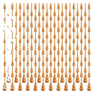 桃木葫芦门帘珠帘玄关客厅卫生间新款入户水晶帘子免打孔隔断装饰