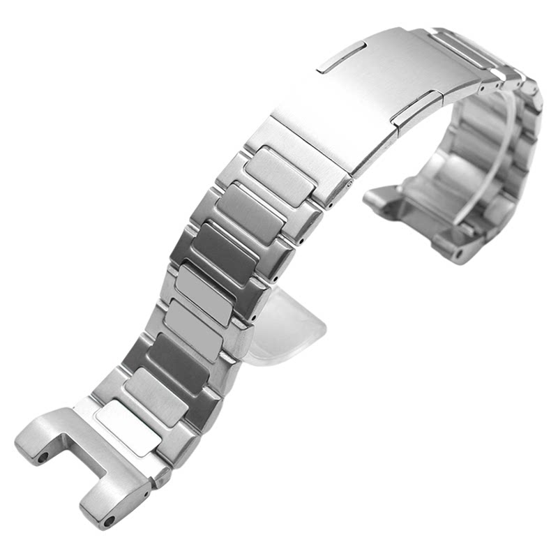 改装G-SHOCK精钢手表带男适配卡西欧钢铁之心GST-B100 W300G S130