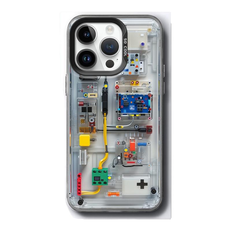 电路板magsafe适用苹果17pro手机壳磁吸新款iPhone15promax马里奥14p十六13pro高级感机甲12pm11MAX外壳PLUS