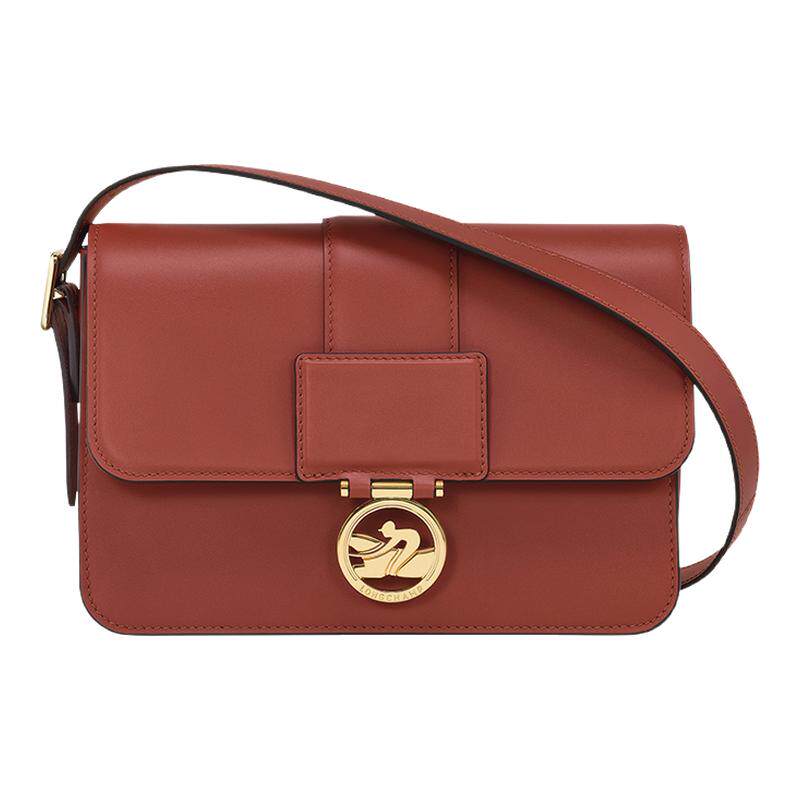 LONGCHAMP/珑骧BOX-TROT M 中号斜挎包龙骧皮质盒子包10175HAU
