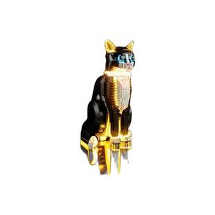 YEABRICKS LED灯饰适用乐高21349创意系列燕尾服猫积木灯光改装件