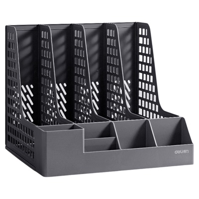 得力文件框加厚档案资料置物架