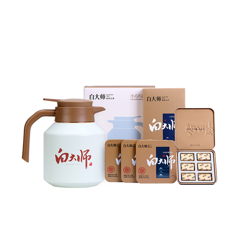 白大师闷茶壶闷泡壶焖茶壶老白茶福鼎白茶寿眉小方片茶叶礼盒