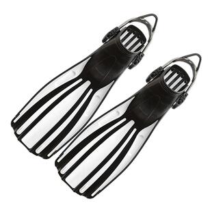 水肺潜水脚蹼蛙鞋四线金刚专业深潜自由潜可调节弹簧跟带橡胶蛙鞋