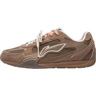 李宁菲林CLASSIC丨休闲鞋女2026春夏新款复古德训薄底老爹运动鞋