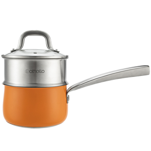 Othello欧德罗不锈钢小奶锅带蒸屉无涂层家用辅食热奶锅电磁炉用