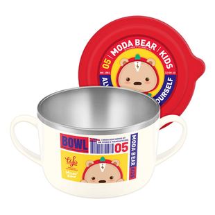 TISOU爱婴小铺宝宝辅食碗吃饭碗 儿童不锈钢外出餐具便携学生大碗