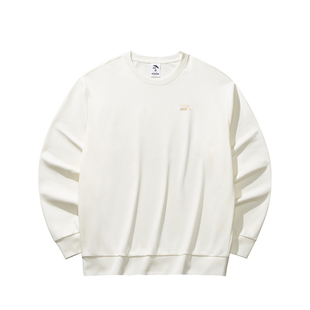 安踏休闲长袖卫衣男女同款秋季新款圆领套头衫美式宽松运动服上衣