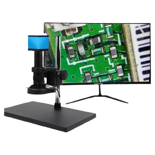 圣创专业级4K电子显微镜高清测量工业CCD相机高倍放大维修手机PCB板焊接钟表建盏烟酒奢侈品古玩鉴定光学体式