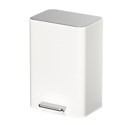 脚踏带盖方形静音缓降垃圾桶