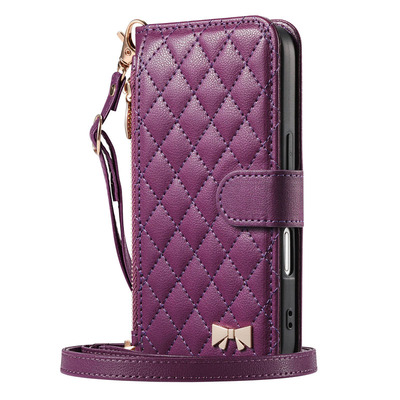 适用苹果手机壳新款斜挎保护皮套