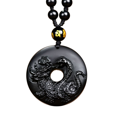 【已祝福】遇见普陀黑曜石钥匙扣