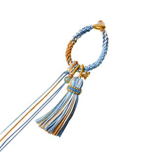 手工精编玉米结流苏包挂绳文玩手把件diy钥匙扣半成品材料绳