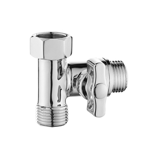 热水器三通分水阀水龙头分流器一分二带开关马桶花洒双通角阀接头