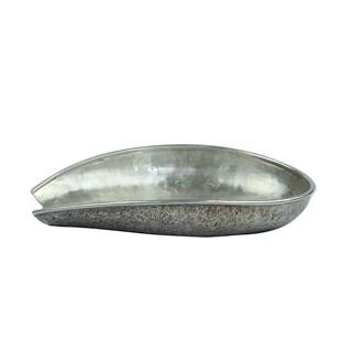 纯银时代一叶扁舟茶则茶勺足银999纯手工茶荷送茶道零配配茶具