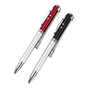 创意新品四合一多功能笔验钞UV隐形激光灯红外线软管灯油性圆珠笔