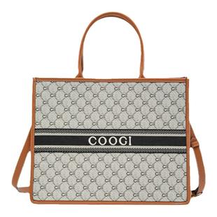 COOGI库奇女包2025新款复古单肩包通勤斜挎包大容量手提包托特包