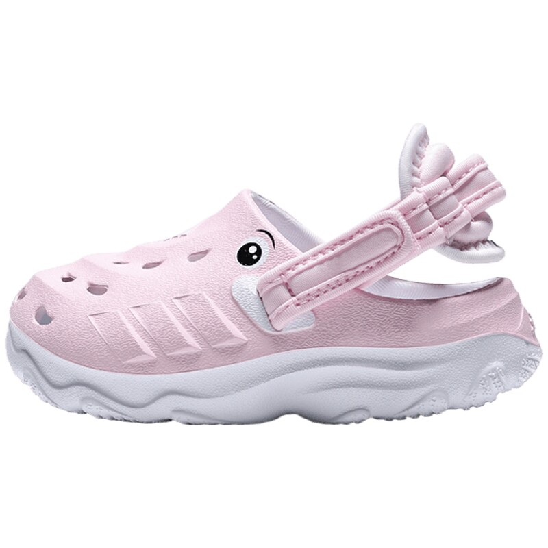 adidas阿迪达斯婴童鞋「洞洞鞋」可调节后跟带休闲凉鞋KI9317