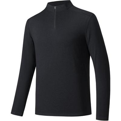 安踏冠军全天候系列Soft -wool羊毛通勤立领长袖T恤男士152530411