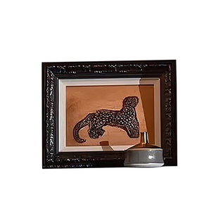 一匚 现代轻奢黑白马头首饰盒挂画组合 样板间玄关卧室床头柜摆件