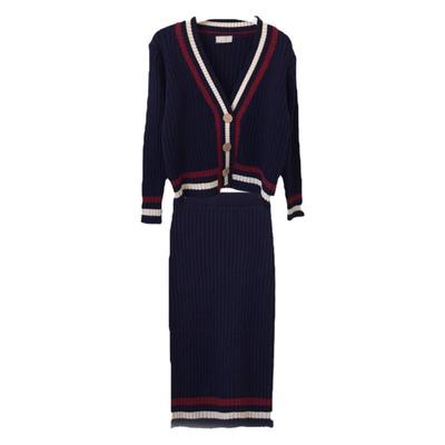 韩国chic秋冬气质v领针织开衫