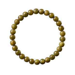 庆祥泰天然绿檀木手串女款官方旗舰店沉香木头手链檀香男木质饰品