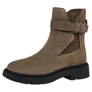 ASH女鞋2025秋冬新款MARGOT切尔西靴厚底增高户外西部靴女短靴