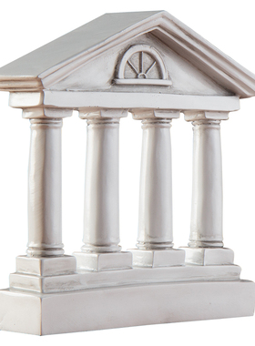 欧式风古罗马建筑模型摄影艺术品