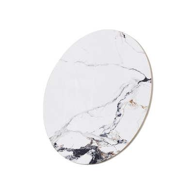 岩板转盘家用小户型餐桌