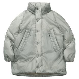 瞬时山野Monterest户外防泼水700蓬90白鹅绒立领藏帽中长款羽绒服