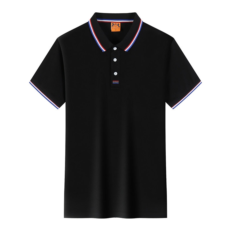 夏天衬衫带领t恤时尚百搭上衣男短袖休闲运动翻领衣服大码Polo衫