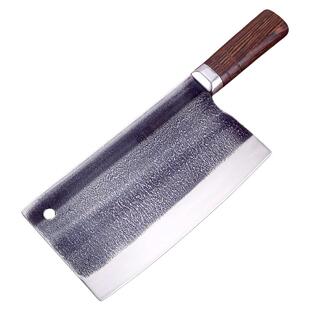 锻打菜刀厨师家用商用斩切两用锋利老式高锰钢烧腊档口加厚砍切刀