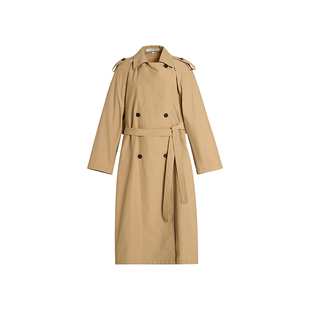 【可拆卸】Marisfrolg玛丝菲尔2026春新款可拆卸绉感廓形风衣外套