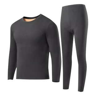 保暖内衣男加绒加厚男士套装秋衣秋裤东北零下40度冬季巨厚羊羔绒