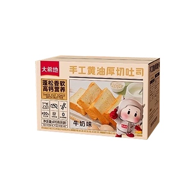 大希地早餐黄油面包厚切吐司片