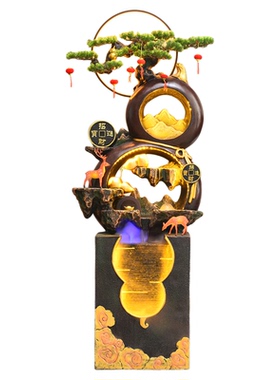 新中式葫芦假山摆件客厅玄关