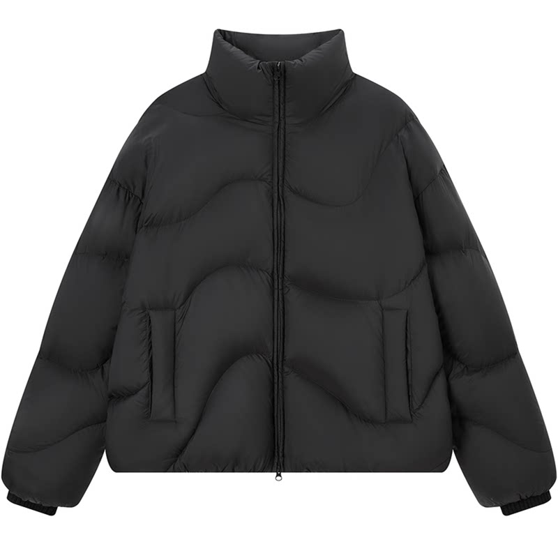 流石男装短款极寒加厚羽绒服2026年冬季新款男士时尚立领面包服潮