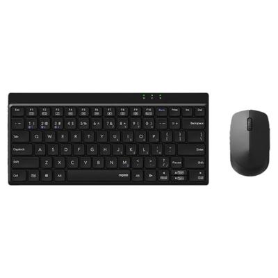 雷柏8000GT无线多模键鼠套装静音办公键盘鼠标紧凑型便携键盘