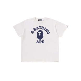 BAPE童装26年春夏做旧水洗猿人字母印花短袖T恤004096Q