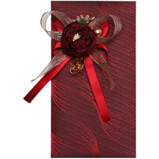 情人节闺蜜结婚利是封高档囍婚庆万元随礼布艺红包袋份子钱回礼金