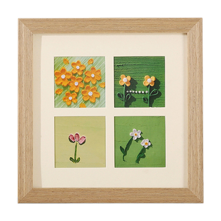 油画棒画框专用纸相框装裱正方形四宫格9手工diy作品保存立体摆台