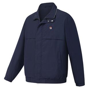 FILA斐乐官方男女梭织外套2026春新网球运动领口拼色工装防晒夹克