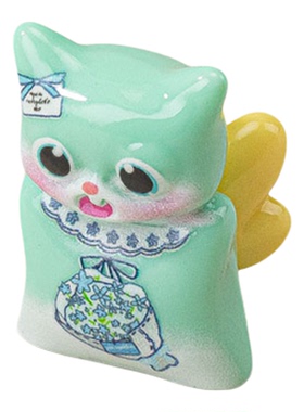 立体翅膀小猫萌粒发饰DIY饰品