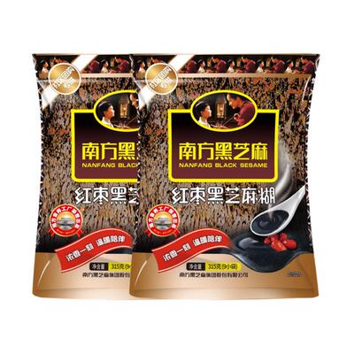 南方红枣黑芝麻糊315g饱腹代餐黑色谷物营养健康即冲即饮
